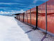 PP/PE のオレンジ雪の塀の構造安全網、ダイヤモンドの格子